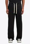 Palm Angels Black Pxp Washed Palm Chino Trousers In Black