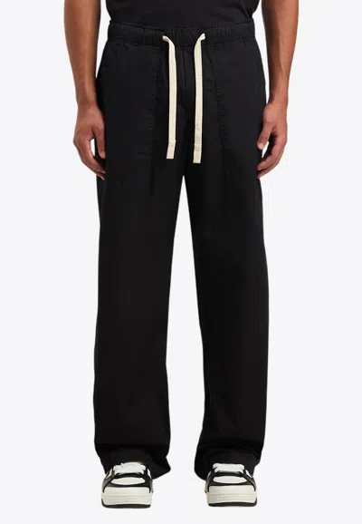 Palm Angels Flame Logo Track Pants In Black