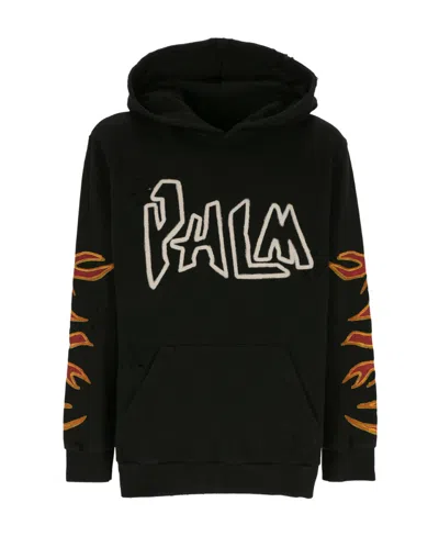 PALM ANGELS PALM ANGELS FLAME-PRINTED LONG SLEEVED HOODIE