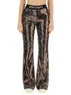 Palm Angels Flare Fit Pants In Black