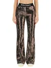 Palm Angels Flare Fit Pants In Multicolour