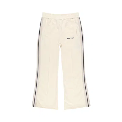 Pre-owned Palm Angels Flare Track Pants 'butter' In Cream