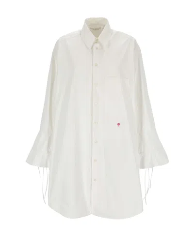 PALM ANGELS PALM ANGELS FLARED-SLEEVE BUTTONED SHIRT DRESS