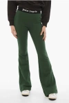 Palm Angels Flared Sweat Pants With Logoed Elastic Band