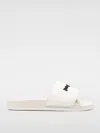 Palm Angels Beige New Logo Pool Slides In Brown