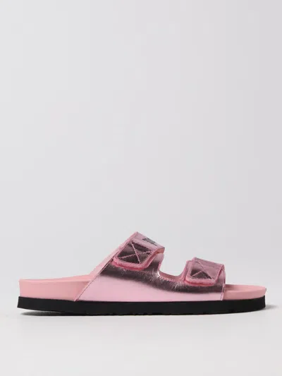 Palm Angels Flat Sandals  Woman Color Pink In Pink