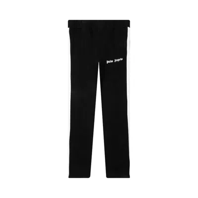 Pre-owned Palm Angels Fleece Track Pants 'black/white'