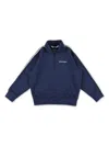 Palm Angels Zip-up Sweatshirt In Blue