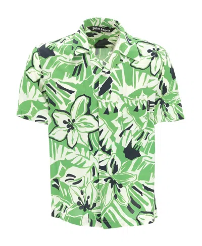 PALM ANGELS PALM ANGELS MACRO HIBISCUS BOWLING SHIRT