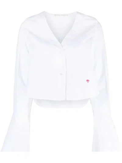 Palm Angels Shirts In White