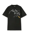 Palm Angels Foggy Logo-print T-shirt In Black