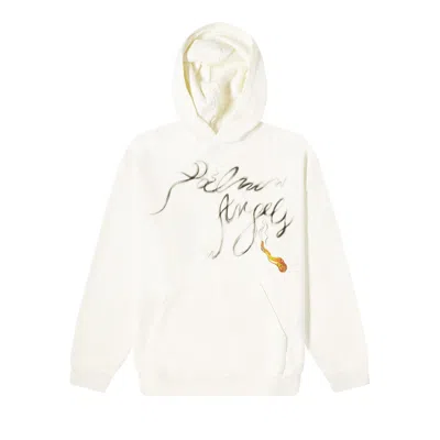 Pre-owned Palm Angels Foggy Hoodie 'off White/black' | Cream | Men's Size M
