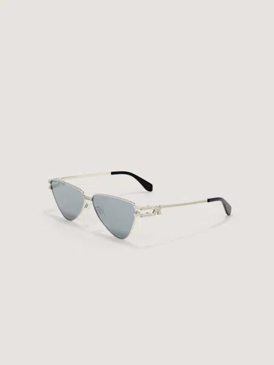 Palm Angels Fontana Sunglasses In Shiny Silver