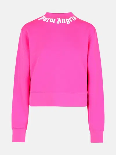 Palm Angels Fuchsia Cotton Sweatshirt