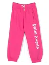 PALM ANGELS FUCHSIA JOGGERS WITH LOGO