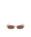 Palm Angels Full Frame Sunglasses In Brown