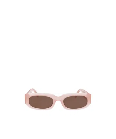Palm Angels Full Frame Sunglasses In Brown