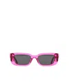 Palm Angels Full Frame Sunglasses In Gray