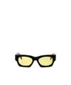 Palm Angels Full Frame Sunglasses In Yellow