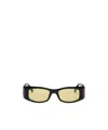 Palm Angels Full Frame Sunglasses In Yellow