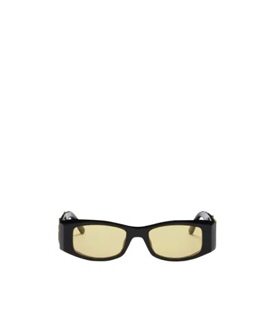 Palm Angels Full Frame Sunglasses In Yellow