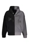Palm Angels Colourblock Hoodie In Black