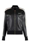 Palm Angels Track Black Polyester Blend Sweatshirt In Black