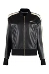 Palm Angels Track Black Polyester Blend Sweatshirt In Black