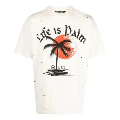 Palm Angels Fw22 Gd Sunset Palm Classic T-shirt 'white'