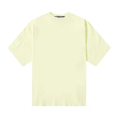 Pre-owned Palm Angels Garment Dyed Oversized Mock Neck Tee 'yellow' | Men's Size S