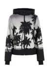 Palm Angels Black Printed Polyester Palm Ski Jacket