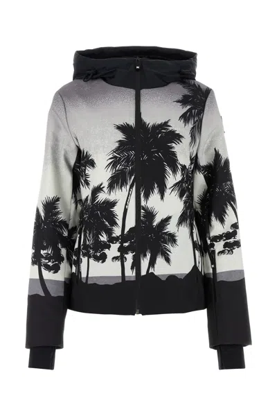 PALM ANGELS PALM ANGELS PRINTED POLYESTER PALM SKI JACKET