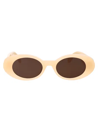 Palm Angels Gilroy Sunglasses In 1764 Sand