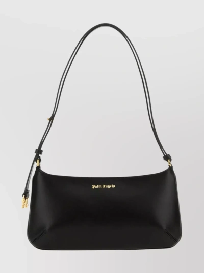 Palm Angels Giorgina Leather Shoulder Bag In Black