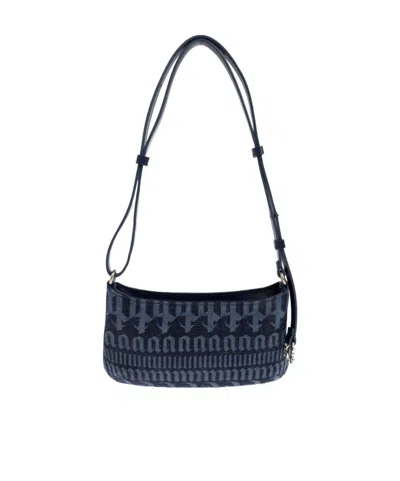 Palm Angels Giorgina Logo Shoulder Bag In Blue