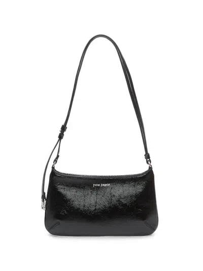 Palm Angels Giorgina Shiny Shoulder Bag In Black