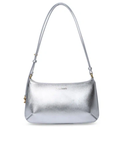 Palm Angels Giorgina' Silver Leather Bag In White