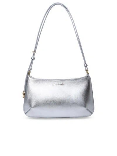 PALM ANGELS GIORGINA' SILVER LEATHER BAG