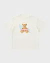 Palm Angels T-shirts And Polos White In Butter Brown