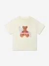 Palm Angels Girl's Bear Graphic Logo-print T-shirt In White