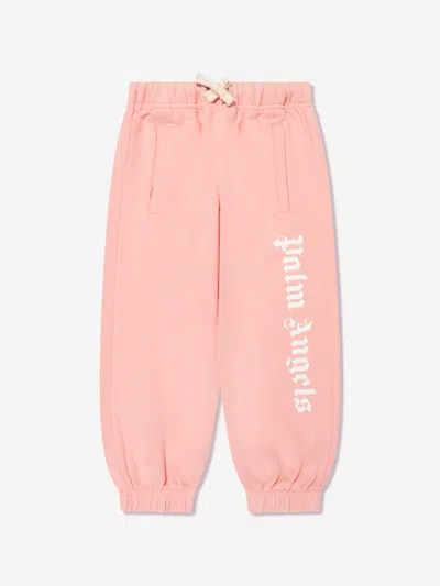 Palm Angels Babies' Girls Classic Overlogo Joggers In Pink