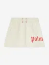 Palm Angels Logo Sweat Skirt In Ivory