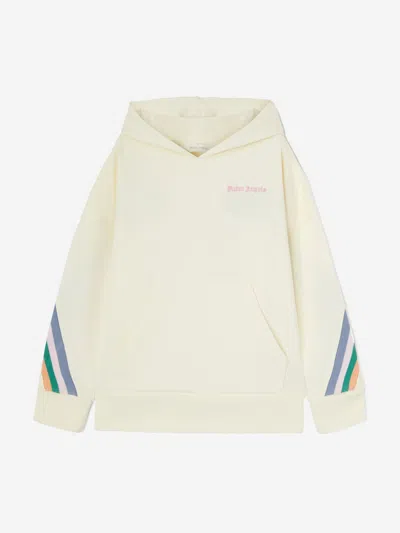 Palm Angels Kids'  Girls Colourful Track Hoodie In White