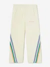 Palm Angels Girls Colourful Track Wide Pants In Ivory