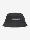 PALM ANGELS GIRLS LOGO BUCKET HAT