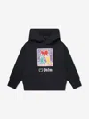 PALM ANGELS GIRLS PA X KEITH HARING HOLDING HEART HOODIE