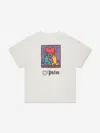 PALM ANGELS GIRLS PA X KEITH HARING HOLDING HEART T-SHIRT