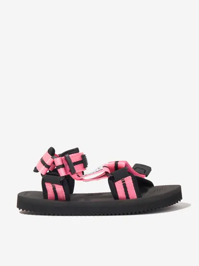 Palm Angels Kids' Girls Pa X Suicoke Depa-2 Sandals In Multicoloured