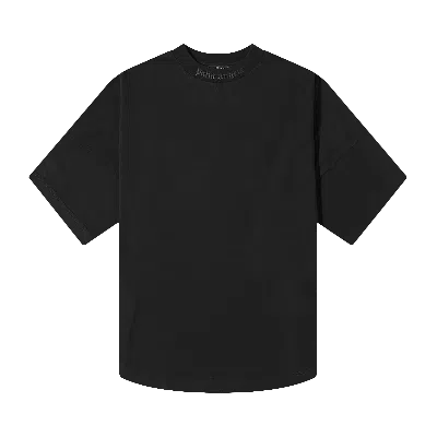 Pre-owned Palm Angels Glitter Classic Logo Over T-shirt 'black/black'