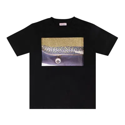 Pre-owned Palm Angels Glitter Skate Short-sleeve T-shirt 'black' | Men's Size S